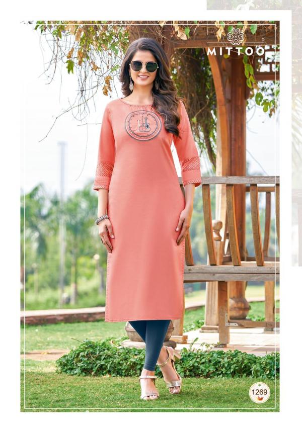 Mittoo Palak 31 Fancy Rayon Embroidery Kurti